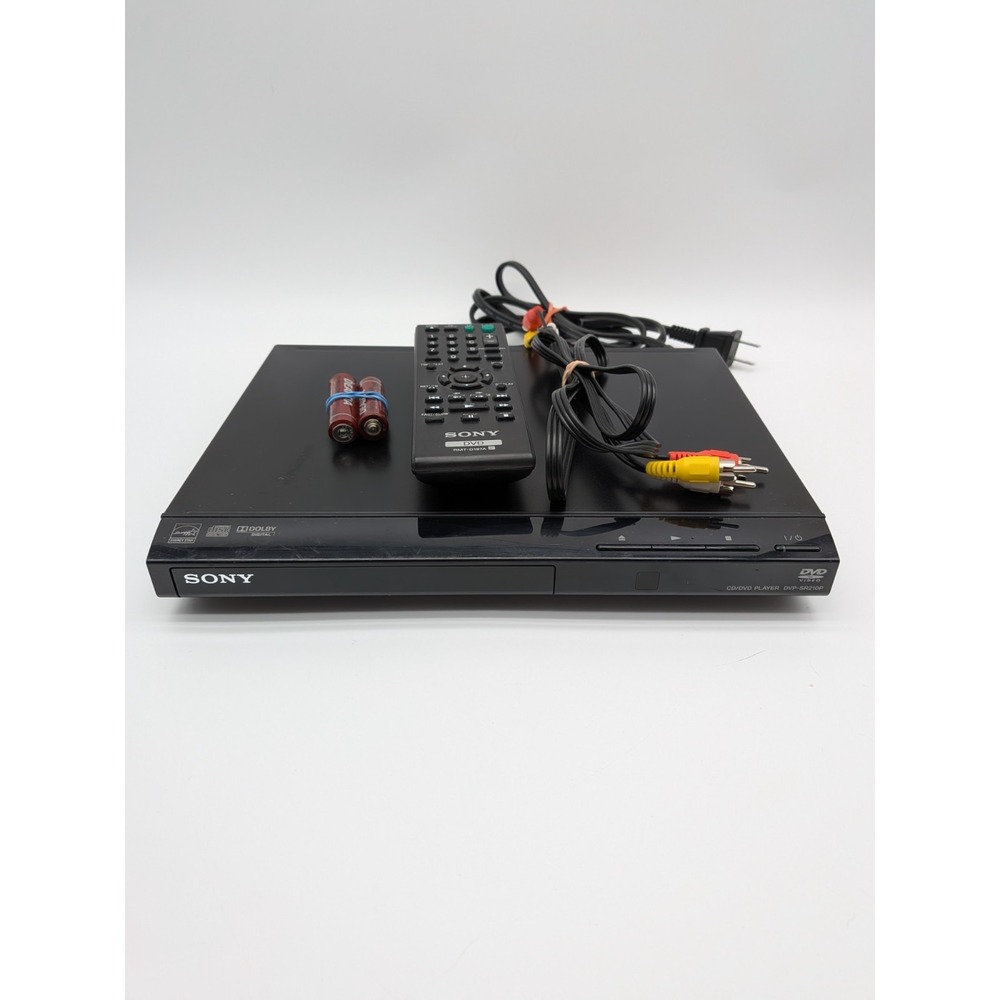 Sony DVP-SR210P Black DVD Player Dolby Digital CD/DVD w/ Remote & AV Cables